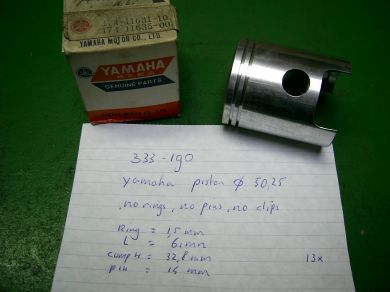 Yamaha 50,25 bore